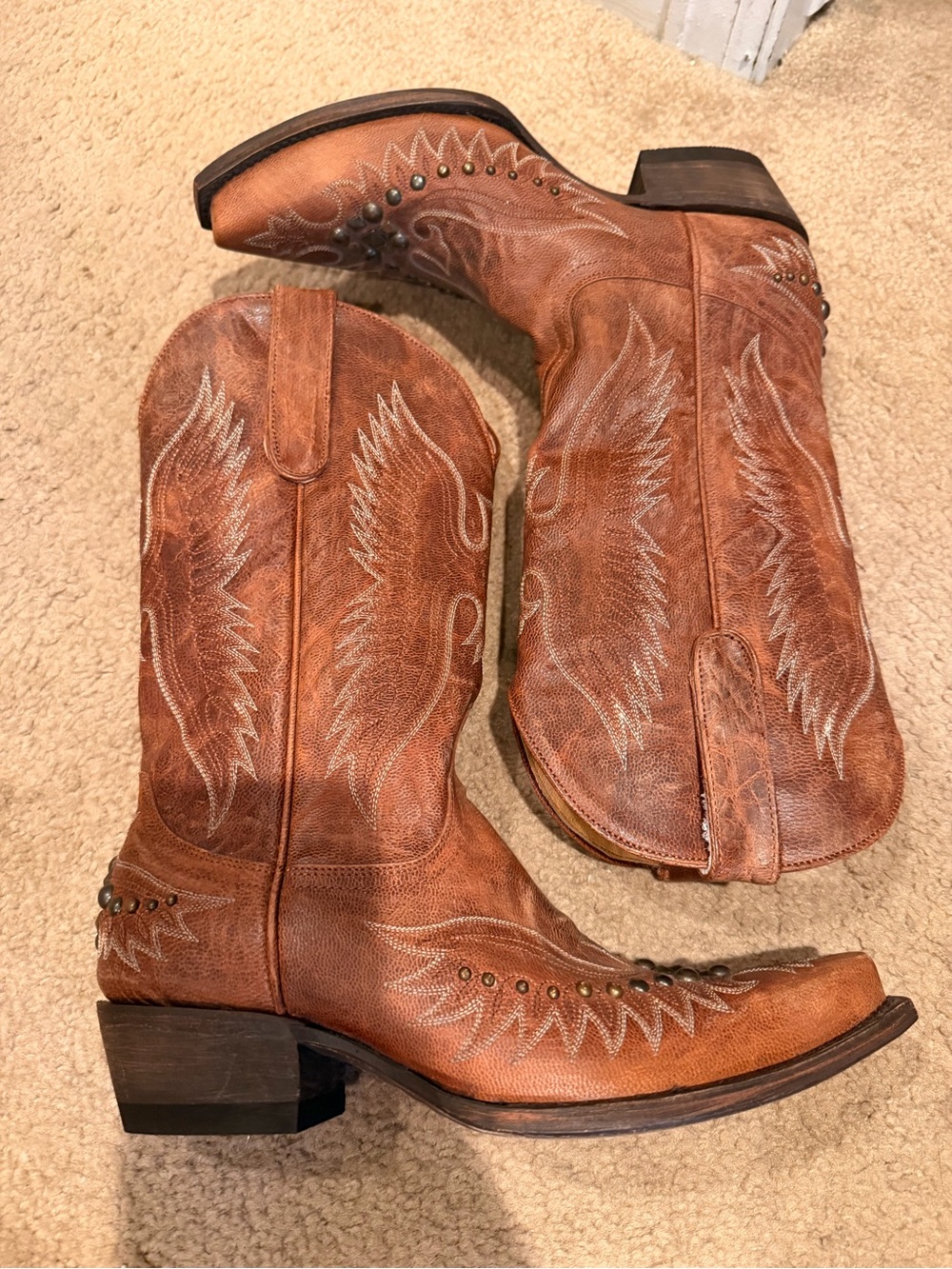 Idyllwind Trouble Brown Embroidered Leather Western Boots - Picture 8 of 16
